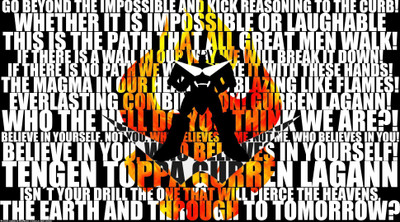 

Akhuratha Anime tengen-toppa-gurren-lagann Wall Poster Paper Print(12 inch X 18 inch, Rolled)