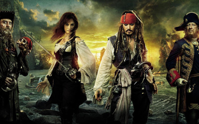 

Aabhaas penelope-cruz-movies-pirates-of-the-caribbean-johnny-depp-captain-jack-sparrow-captain-hector-barbossa Wall Poster Paper Print(12 inch X 18 inch, Rolled)