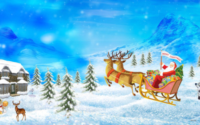 

Akhuratha Anime christmas-hdwalls-santa-merry Wall Poster Paper Print(12 inch X 18 inch, Rolled)