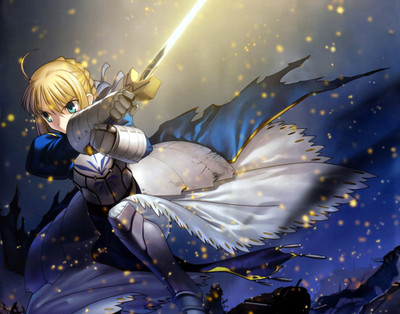 

Akhuratha Anime fatestay-night-saber Wall Poster Paper Print(12 inch X 18 inch, Rolled)