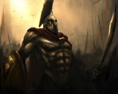 

Akhuratha 300 movie-black-dark-spartan Wall Poster Paper Print(12 inch X 18 inch, Rolled)