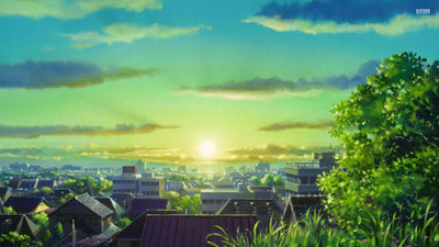 

Akhuratha Anime acityscape-sun-sky Wall Poster Paper Print(12 inch X 18 inch, Rolled)