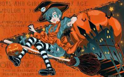 

Akhuratha Anime ahalloween Wall Poster Paper Print(12 inch X 18 inch, Rolled)