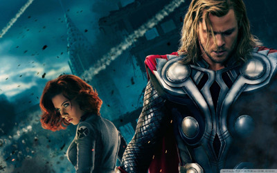 

Aabhaas chris-hemsworth-scarlett-johansson-avengers-romanoff-movie-natasha-movies-black-widow--images Wall Poster Paper Print(12 inch X 18 inch, Rolled)