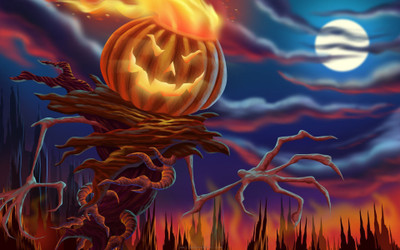 

Akhuratha Anime halloween-screensavers-saverss-screen Wall Poster Paper Print(12 inch X 18 inch, Rolled)