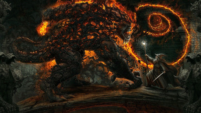 

Akhuratha Anime gandalf-moria-rings-balrog-manga-walls Wall Poster Paper Print(12 inch X 18 inch, Rolled)