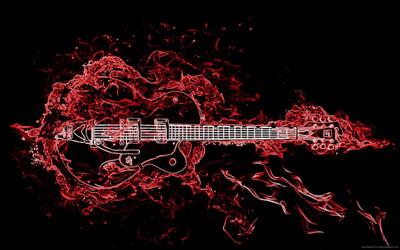 guitars-guitars-music Wall Poster Paper Print(12 inch X 18 inch, Rolled)