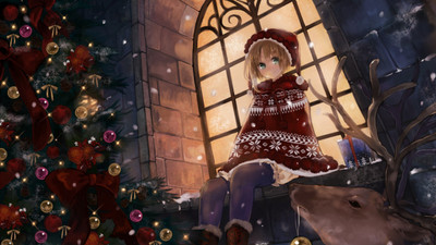 

Akhuratha Anime achristmas-tree-snows Wall Poster Paper Print(12 inch X 18 inch, Rolled)