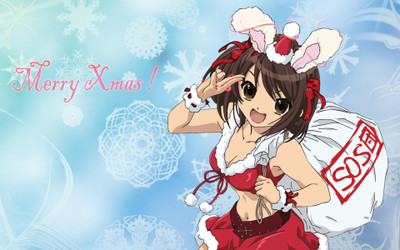 

Akhuratha Anime aharuhi-suzumiya-christmas-santas Wall Poster Paper Print(12 inch X 18 inch, Rolled)