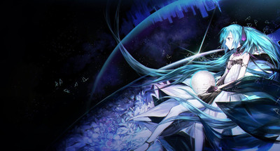 

Akhuratha Anime anime-vocaloid-hatsune-miku-blue-hair Wall Poster Paper Print(12 inch X 18 inch, Rolled)