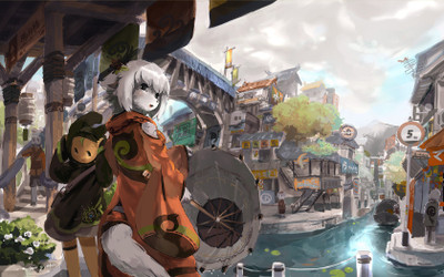

Akhuratha Anime anthropomorphism-cities-furry-japan-soft-shading-umbrellas Wall Poster Paper Print(12 inch X 18 inch, Rolled)