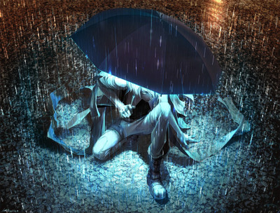 

Akhuratha Anime umbrellas-rain Wall Poster Paper Print(12 inch X 18 inch, Rolled)