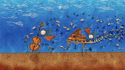 

Akhuratha wind-cello-piano Wall Poster Paper Print(12 inch X 18 inch, Rolled)