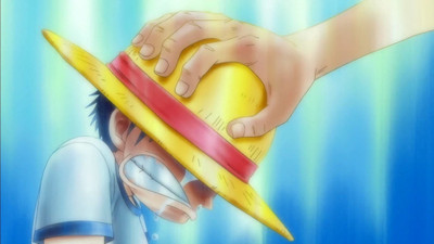 

Akhuratha Anime blue-children-crying-hands-monkey-d-luffy-one-piece-sad-straw-hat Wall Poster Paper Print(12 inch X 18 inch, Rolled)