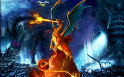 

Akhuratha Anime apokemon-charizard Wall Poster Paper Print(12 inch X 18 inch, Rolled)