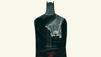 

Aabhaas 0bat-batman-begins-bruce-wayne-fan-art-horror-movies Wall Poster Paper Print(12 inch X 18 inch, Rolled)