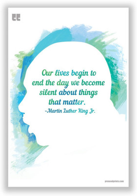 

Aabhaas Martin Luther King Wall Poster Fine Art Print(12 inch X 18 inch, Rolled)