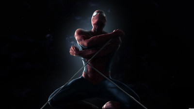 

Akhuratha -amazing-dark-man-spider-movies Wall Poster Paper Print(12 inch X 18 inch, Rolled)