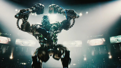

Aabhaas steel-fighting-other-finally-piece-right-robots-review-steel-resolution-movie-giant Wall Poster Paper Print(12 inch X 18 inch, Rolled)