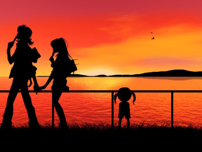 

Akhuratha Anime anime-sunset Wall Poster Paper Print(12 inch X 18 inch, Rolled)