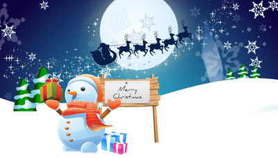 

Akhuratha Anime achristmas-merry-snowmans Wall Poster Paper Print(12 inch X 18 inch, Rolled)