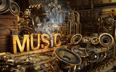

music-steampunk Wall Poster Paper Print(12 inch X 18 inch, Rolled)