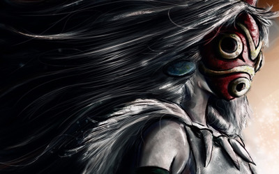 

Akhuratha Anime masks-monochrome-princess-mononoke-san-princess-mononoke Wall Poster Paper Print(12 inch X 18 inch, Rolled)
