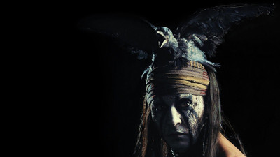 

Aabhaas johnny-depp-snake-eyes-general-movie-ranger-tonto Wall Poster Paper Print(12 inch X 18 inch, Rolled)