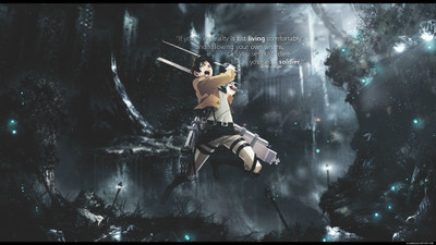 

Akhuratha Anime boys-eren-jaeger-guns-shingeki-no-kyojin-swords-text Wall Poster Paper Print(12 inch X 18 inch, Rolled)
