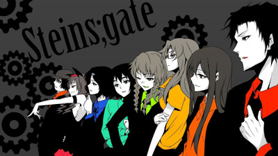 

Akhuratha Anime steinsgate-visual-novels-okabe-rintarou-makise-kurisu-faris-nyannyan Wall Poster Paper Print(12 inch X 18 inch, Rolled)
