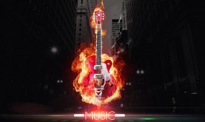 

music-is-life Wall Poster Paper Print(12 inch X 18 inch, Rolled)