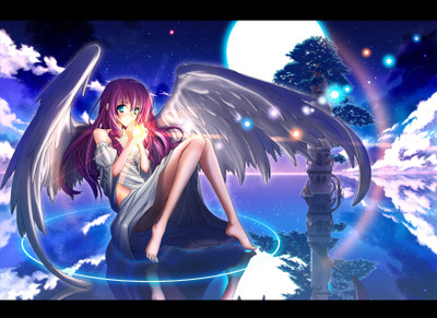 

Akhuratha Anime angels-wings Wall Poster Paper Print(12 inch X 18 inch, Rolled)