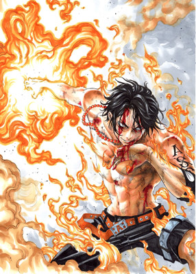 

Akhuratha Anime anime-one-piece-portgas-d-ace Wall Poster Paper Print(12 inch X 18 inch, Rolled)