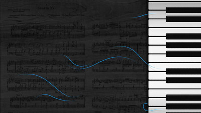 

-theme-music-keyboards-piano-themes Wall Poster Paper Print(12 inch X 18 inch, Rolled)