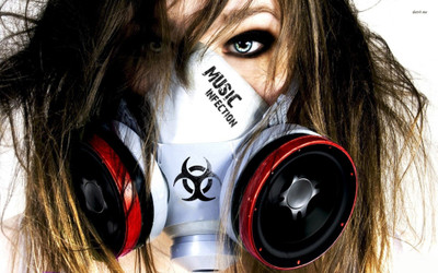 

infection-gas-mask-woman Wall Poster Paper Print(12 inch X 18 inch, Rolled)