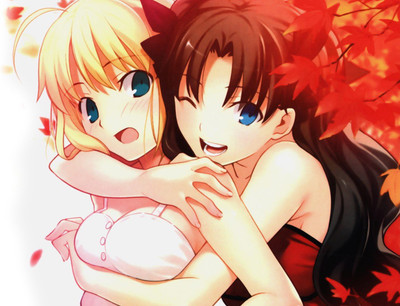 

Akhuratha Anime fatestay-night-saber-tohsaka-rin-type-moon Wall Poster Paper Print(12 inch X 18 inch, Rolled)