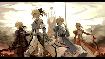 

Akhuratha Anime anime-saber-fate-series-saber-alter-empress-nero-lily-saber Wall Poster Paper Print(12 inch X 18 inch, Rolled)