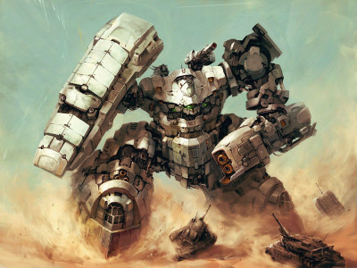 

Akhuratha Anime battles-canon-deserts-detailed-guns-mecha-tanks-weapons Wall Poster Paper Print(12 inch X 18 inch, Rolled)