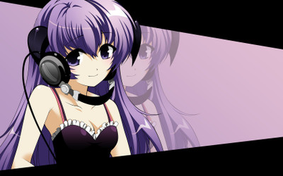 

Akhuratha furude-hanyuu-higurashi-no-naku-koro-ni-bare-shoulders-dark-headphones Wall Poster Paper Print(12 inch X 18 inch, Rolled)