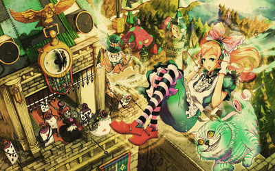 

Akhuratha Anime aalice-in-wonderland Wall Poster Paper Print(12 inch X 18 inch, Rolled)