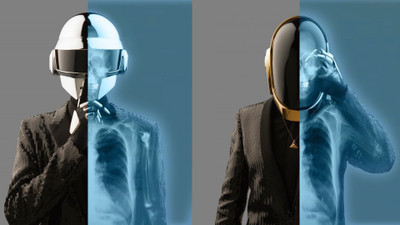 

Akhuratha -daft-punk-dj-djs-guy-manuel-de-homem-christo-human-music-robots-thomas-bangalter-x-ray Wall Poster Paper Print(12 inch X 18 inch, Rolled)