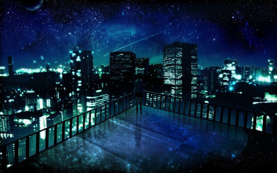 

Akhuratha Anime cityscape-scenerys-images Wall Poster Paper Print(12 inch X 18 inch, Rolled)