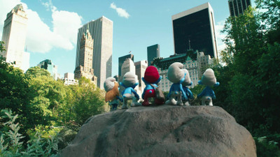 Akhuratha -movies-smurfs Wall Poster Paper Print(12 inch X 18 inch, Rolled)