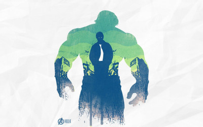 

Akhuratha avengers-background-white-movie-bruce-banner- Wall Poster Paper Print(12 inch X 18 inch, Rolled)