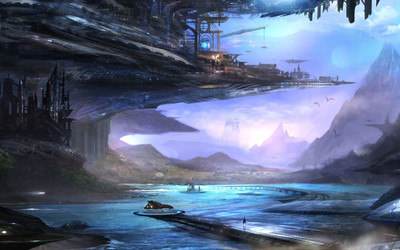 

Akhuratha Anime alandscapes Wall Poster Paper Print(12 inch X 18 inch, Rolled)