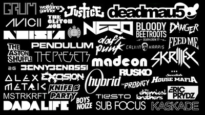 

techno-dnb-dubstep-deadmaus-skrillex-nero-sub-focus-justice-avicii-noisia Wall Poster Paper Print(12 inch X 18 inch, Rolled)