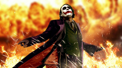 

joker-flames-twitter-background-batman-movies-tvshows- Wall Poster Paper Print(12 inch X 18 inch, Rolled)