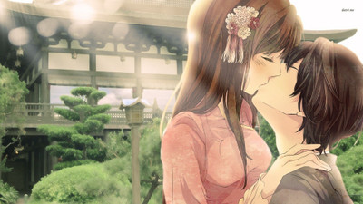 

Akhuratha Anime anime-kissing Wall Poster Paper Print(12 inch X 18 inch, Rolled)