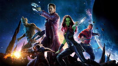 

Wall Poster /-guardians-of-the-galaxy-marvel-star-lord-gamora-rocket-raccoon-groot-drax-the-destroyer Paper Print(12 inch X 18 inch, Rolled)