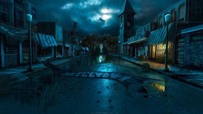 

Aabhaas zombie-movie-drama-terror-background- Wall Poster Paper Print(12 inch X 18 inch, Rolled)